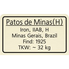 Patos de Minas (hexahedrite)