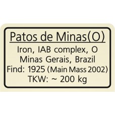 Patos de Minas (octahedrite)